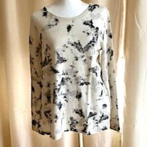 NWT NIC+ZOE Crewneck Long Sleeves Sweater in Neutral Muilti, Size M